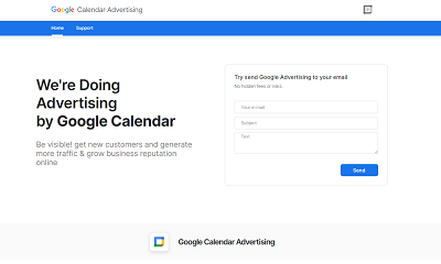 GOOGLE CALENDAR ADVERTISING